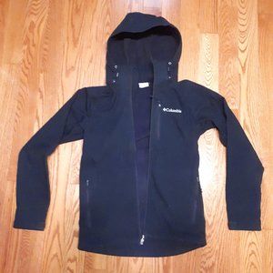 Columbia Polyester Shell Weatherproof Jacket Black Small